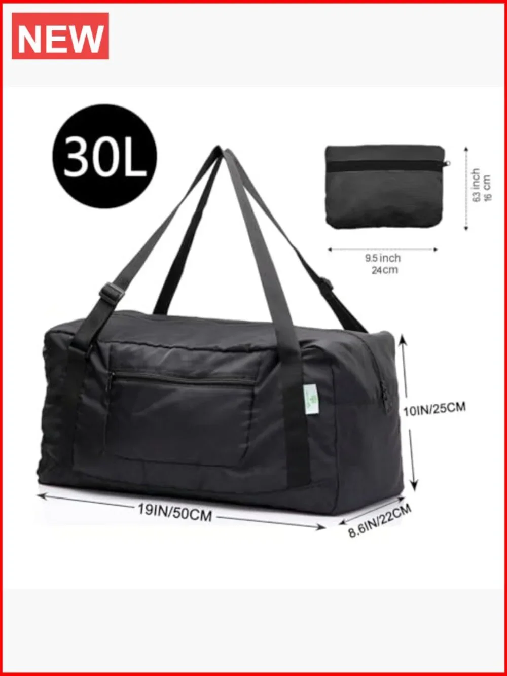 Foldable Travel Duffel Bag Gym Sports Hiking Lightweight Polyester